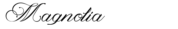 Magnolia font preview